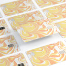 Marbleized Swirling Coral Gold - Premium Protective Decal Skin-Kit for the Apple Credit Card