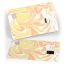 Marbleized Swirling Coral Gold - Premium Protective Decal Skin-Kit for the Apple Credit Card