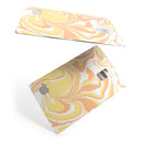 Marbleized Swirling Coral Gold - Premium Protective Decal Skin-Kit for the Apple Credit Card
