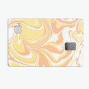 Marbleized Swirling Coral Gold - Premium Protective Decal Skin-Kit for the Apple Credit Card
