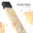 Marbleized Swirling Coral Gold - Premium Decal Protective Skin-Wrap Sticker compatible with the Juul Labs vaping device