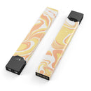 Marbleized Swirling Coral Gold - Premium Decal Protective Skin-Wrap Sticker compatible with the Juul Labs vaping device