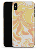 Marbleized Swirling Coral Gold - iPhone X Clipit Case