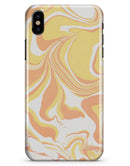 Marbleized Swirling Coral Gold - iPhone X Clipit Case