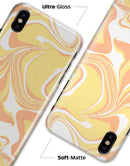 Marbleized Swirling Coral Gold - iPhone X Clipit Case
