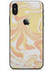 Marbleized Swirling Coral Gold - iPhone X Skin-Kit