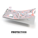 Marbleized Swirling Coral and Gray v92 - Premium Protective Decal Skin-Kit for the Apple Credit Card