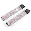 Marbleized Swirling Coral and Gray v92 - Premium Decal Protective Skin-Wrap Sticker compatible with the Juul Labs vaping device