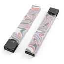 Marbleized Swirling Coral and Gray v92 - Premium Decal Protective Skin-Wrap Sticker compatible with the Juul Labs vaping device