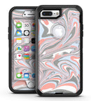 Marbleized Swirling Coral and Gray v92 - iPhone 7 Plus/8 Plus OtterBox Case & Skin Kits