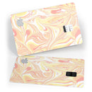 Marbleized Swirling Coral and Yellow - Premium Protective Decal Skin-Kit for the Apple Credit Card