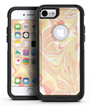 Marbleized Swirling Coral and Yellow - iPhone 7 or 8 OtterBox Case & Skin Kits