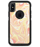 Marbleized Swirling Coral and Yellow - iPhone X OtterBox Case & Skin Kits