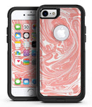 Marbleized Swirling Coral - iPhone 7 or 8 OtterBox Case & Skin Kits