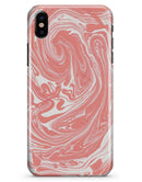 Marbleized Swirling Coral - iPhone X Clipit Case
