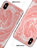 Marbleized Swirling Coral - iPhone X Clipit Case
