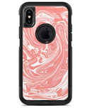 Marbleized Swirling Coral - iPhone X OtterBox Case & Skin Kits