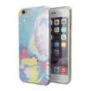 Marbleized Swirling Cotton Candy iPhone 6/6s or 6/6s Plus 2-Piece Hybrid INK-Fuzed Case