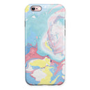 Marbleized Swirling Cotton Candy iPhone 6/6s or 6/6s Plus 2-Piece Hybrid INK-Fuzed Case