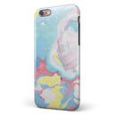 Marbleized Swirling Cotton Candy iPhone 6/6s or 6/6s Plus 2-Piece Hybrid INK-Fuzed Case
