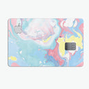 Marbleized Swirling Cotton Candy - Premium Protective Decal Skin-Kit for the Apple Credit Card