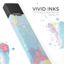Marbleized Swirling Cotton Candy - Premium Decal Protective Skin-Wrap Sticker compatible with the Juul Labs vaping device