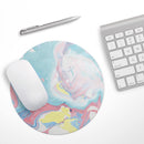 Marbleized Swirling Cotton Candy// WaterProof Rubber Foam Backed Anti-Slip Mouse Pad for Home Work Office or Gaming Computer Desk