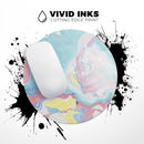 Marbleized Swirling Cotton Candy// WaterProof Rubber Foam Backed Anti-Slip Mouse Pad for Home Work Office or Gaming Computer Desk