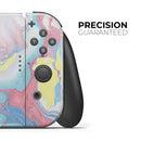 Marbleized Swirling Cotton Candy // Skin Decal Wrap Kit for Nintendo Switch Console & Dock, Joy-Cons, Pro Controller, Lite, 3DS XL, 2DS XL, DSi, or Wii - Vinyl Skin Wrap for Nintendo Switch 2, OLED, Lite, Pro Controller, Wii & Classic Handhelds