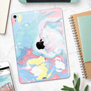 Marbleized Swirling Cotton Candy - Full Body Skin Decal for the Apple iPad Pro 12.9", 11", 10.5", 9.7", Air or Mini (All Models Available)