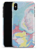 Marbleized Swirling Cotton Candy - iPhone X Clipit Case