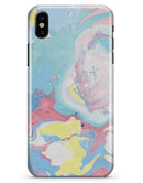 Marbleized Swirling Cotton Candy - iPhone X Clipit Case