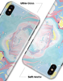 Marbleized Swirling Cotton Candy - iPhone X Clipit Case
