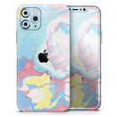 Marbleized Swirling Cotton Candy - Protective Skin Wrap & Decal – Compatible with iPhone SE to iPhone 17 Pro Max (All Models)