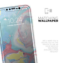 Marbleized Swirling Cotton Candy - Protective Skin Wrap & Decal – Compatible with iPhone SE to iPhone 17 Pro Max (All Models)