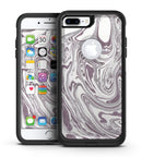 Marbleized Swirling Dark Purple - iPhone 7 or 7 Plus Commuter Case Skin Kit