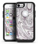 Marbleized Swirling Dark Purple - iPhone 7 or 7 Plus Commuter Case Skin Kit