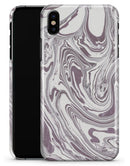 Marbleized Swirling Dark Purple - iPhone X Clipit Case