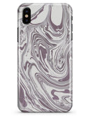Marbleized Swirling Dark Purple - iPhone X Clipit Case