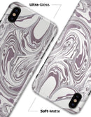 Marbleized Swirling Dark Purple - iPhone X Clipit Case