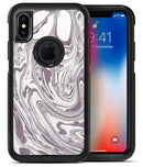 Marbleized Swirling Dark Purple - iPhone X OtterBox Case & Skin Kits