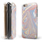 Marbleized Swirling Fun Coral iPhone 6/6s or 6/6s Plus 2-Piece Hybrid INK-Fuzed Case
