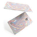 Marbleized Swirling Fun Coral - Premium Protective Decal Skin-Kit for the Apple Credit Card