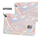 Marbleized Swirling Fun Coral - Premium Protective Decal Skin-Kit for the Apple Credit Card