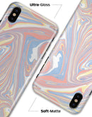 Marbleized Swirling Fun Coral - iPhone X Clipit Case