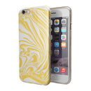 Marbleized Swirling Gold iPhone 6/6s or 6/6s Plus 2-Piece Hybrid INK-Fuzed Case