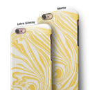 Marbleized Swirling Gold iPhone 6/6s or 6/6s Plus 2-Piece Hybrid INK-Fuzed Case