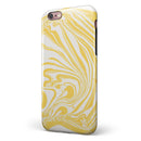 Marbleized Swirling Gold iPhone 6/6s or 6/6s Plus 2-Piece Hybrid INK-Fuzed Case