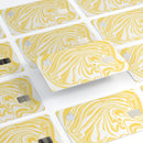 Marbleized Swirling Gold - Premium Protective Decal Skin-Kit for the Apple Credit Card