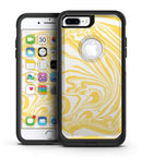 Marbleized Swirling Gold - iPhone 7 or 7 Plus Commuter Case Skin Kit